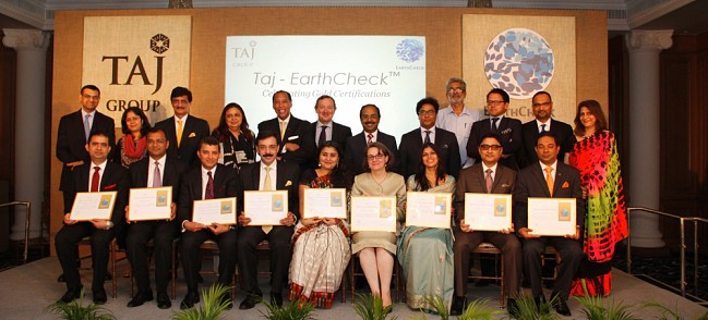 Taj EarthCheck celebration